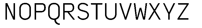 Genus Light Font UPPERCASE