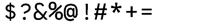 Genus Medium Font OTHER CHARS