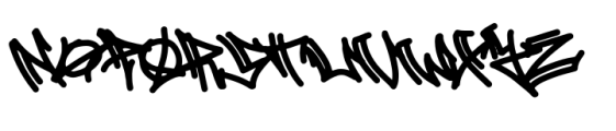Genzi Street Graffiti Font LOWERCASE