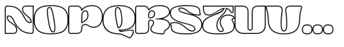 Geo Core Outline Font UPPERCASE