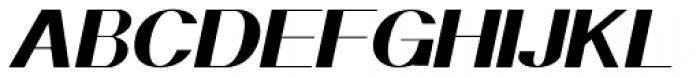 Geodec N9 Italic Font UPPERCASE