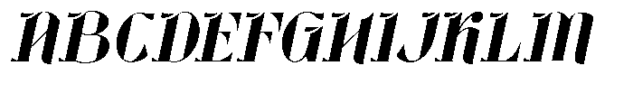 Geoffrey Italic Font UPPERCASE