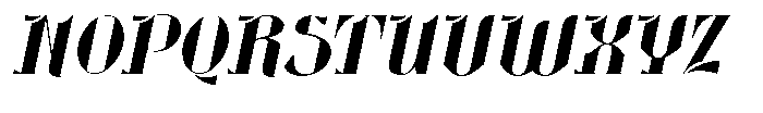 Geoffrey Italic Font UPPERCASE