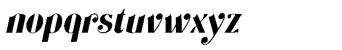 Geoffrey Italic Font LOWERCASE