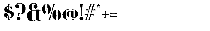 Geoffrey Regular Font OTHER CHARS