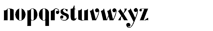 Geoffrey Regular Font LOWERCASE