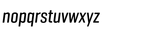 Geogrotesque Compressed Medium Italic Font LOWERCASE