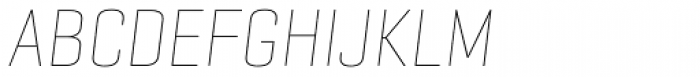 Geogrotesque Cond Thin Italic Font UPPERCASE