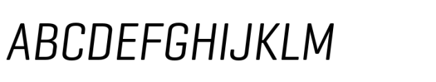 Geogrotesque Condensed Regular Italic Font UPPERCASE