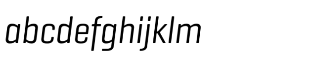 Geogrotesque Condensed Regular Italic Font LOWERCASE