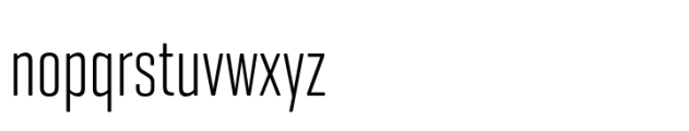 Geogrotesque Condensed Series Geogrotesque XCompressed Light Font LOWERCASE
