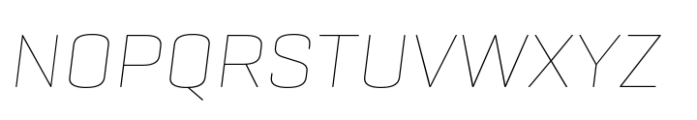 Geogrotesque Expanded Series Geogrotesque Wide Thin Italic Font UPPERCASE