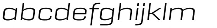 Geogrotesque Extended Light Italic Font LOWERCASE