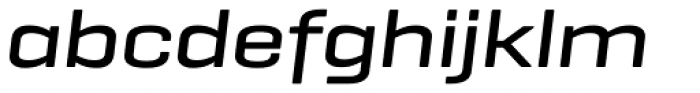 Geogrotesque Extended Medium Italic Font LOWERCASE