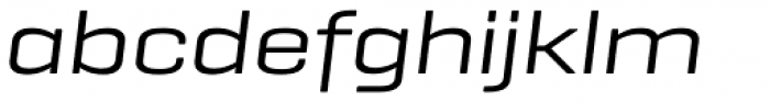Geogrotesque Extended Regular Italic Font LOWERCASE