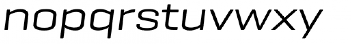 Geogrotesque Extended Regular Italic Font LOWERCASE