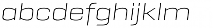 Geogrotesque Extended Ultra Light Italic Font LOWERCASE