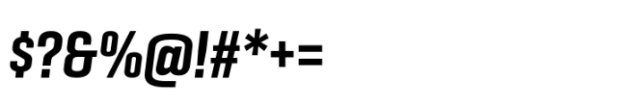 Geogrotesque Sharp Compressed Semi Bold Italic Font OTHER CHARS