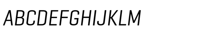 Geogrotesque Sharp Condensed Regular Italic Font UPPERCASE