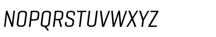 Geogrotesque Sharp Condensed Regular Italic Font UPPERCASE