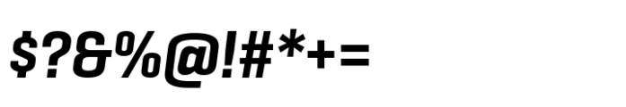 Geogrotesque Sharp Condensed Semi Bold Italic Font OTHER CHARS