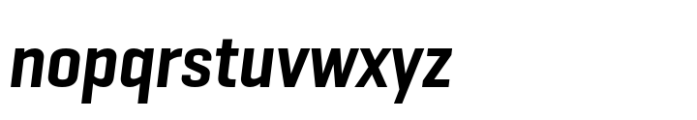 Geogrotesque Sharp Condensed Semi Bold Italic Font LOWERCASE