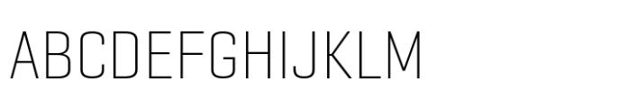 Geogrotesque Sharp Condensed Ultra Light Font UPPERCASE