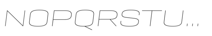 Geogrotesque Sharp Expanded Thin Italic Font UPPERCASE