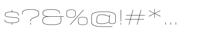 Geogrotesque Sharp Expanded Thin Font OTHER CHARS