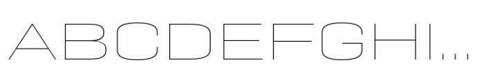Geogrotesque Sharp Expanded Thin Font UPPERCASE
