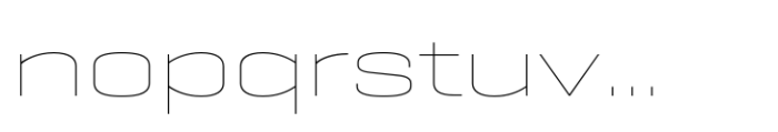 Geogrotesque Sharp Expanded Thin Font LOWERCASE