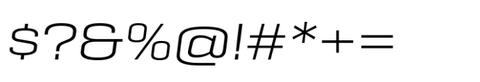 Geogrotesque Sharp Extended Light Italic Font OTHER CHARS