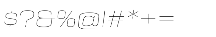 Geogrotesque Sharp Extended Thin Italic Font OTHER CHARS