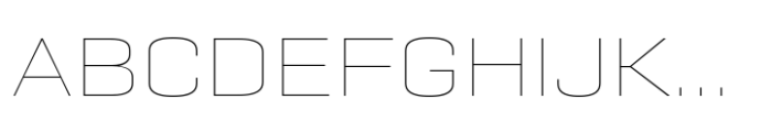 Geogrotesque Sharp Extended Thin Font UPPERCASE