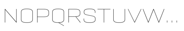Geogrotesque Sharp Extended Thin Font UPPERCASE