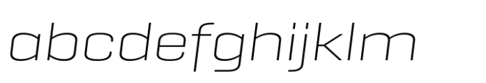 Geogrotesque Sharp Extended  Ultra Light Italic FONT