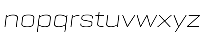 Geogrotesque Sharp Extended  Ultra Light Italic Font LOWERCASE