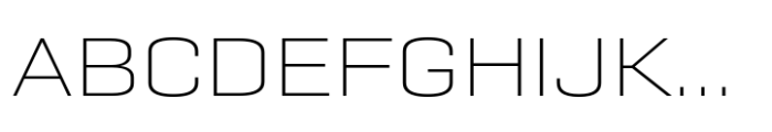 Geogrotesque Sharp Extended Ultra Light Font UPPERCASE