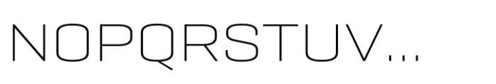 Geogrotesque Sharp Extended Ultra Light Font UPPERCASE