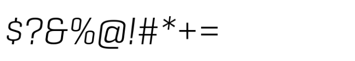 Geogrotesque Sharp Light Italic Font OTHER CHARS