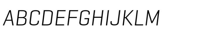 Geogrotesque Sharp Light Italic Font UPPERCASE