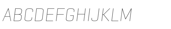 Geogrotesque Sharp Thin Italic Font UPPERCASE