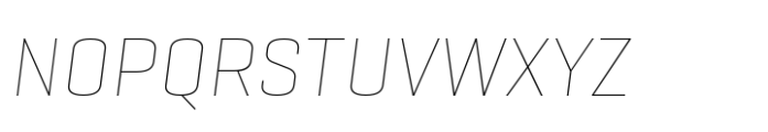 Geogrotesque Sharp Thin Italic Font UPPERCASE