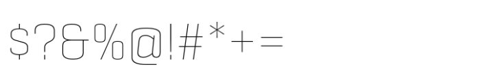 Geogrotesque Sharp Thin Font OTHER CHARS