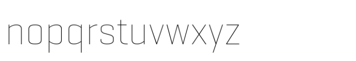 Geogrotesque Sharp Thin Font LOWERCASE