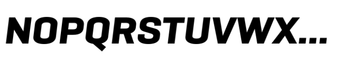 Geogrotesque Sharp Wide Bold Italic Font UPPERCASE