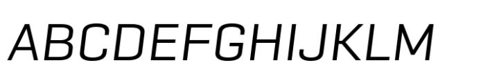 Geogrotesque Sharp Wide Regular Italic Font UPPERCASE