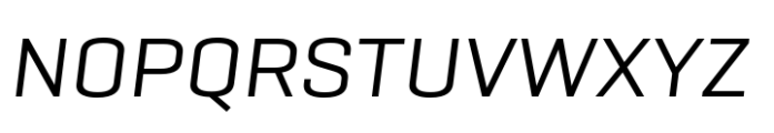 Geogrotesque Sharp Wide Regular Italic Font UPPERCASE