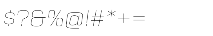 Geogrotesque Sharp Wide Thin Italic Font OTHER CHARS