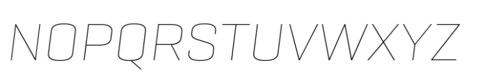 Geogrotesque Sharp Wide Thin Italic Font UPPERCASE